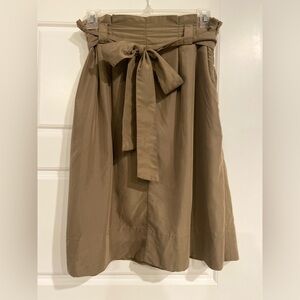 Olive Green Skirt with Belt
